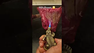 Replying to @parissloves4you Lighter vs Steak 🥩