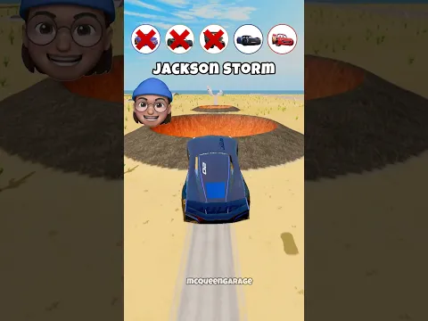 Bobby vs Lewis Hamilton vs Sarge vs Jackson Storm vs McQueen vs Lava Jump Challenge