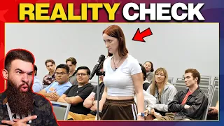 Woke College Student STUNNED When She Hears This... Christian Reaction!