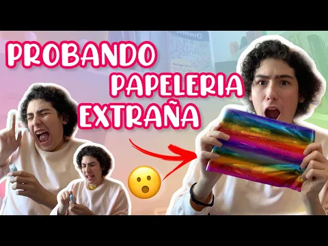 Probando PAPELERIA muy EXTRAÑA😳 *sale mal😭* | Leo Study