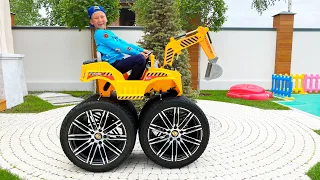 Senya and Giant Power Wheels - compilation videos for kids
