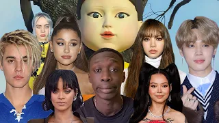 Celebrities turn into SQUID GAME DOLL