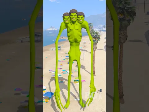HULK + SIREN = NEXT LEVEL HULK SIREN 🔥 #shorts #gta5 #spiderman