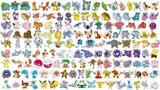 Coloring Every Pokémon from Generation 1 (151 Pokémon)