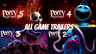 Poppy Playtime: Chapter 1, 2, 3, 4, 5 All Game TRAILERS