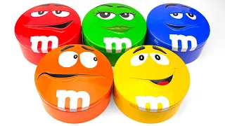 Satisfying Candy ASMR Unboxing | Discovering Hidden Skittles & M&M’s in Bright Rainbow Tins