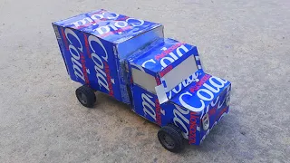 How to make a truck with a Pepsi box How to make a toy truck from a Pepsi box