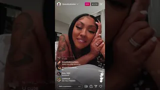 Ari Fletcher Checks In With Fans After A Long Night (Instagram Live On Aug 14 2021)Video
