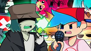 Friday Night Funkin’ - NERVES But Every Turn Another Character Sings It (FNF ANIMATION)