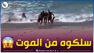 #سكيكدة ♨شاهد عملية إنقاذ بطولية لشخص وسط الأمواج من طرف أفراد الحماية المدنية في أحد شواطئ سكيكدة