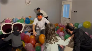EVDE KÖREBE OYNADIK! ÇOK EGLENDİK !! 🎈