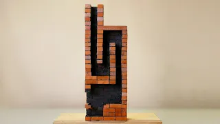How a three-channel heating brick oven  works. Cutaway demonstration
