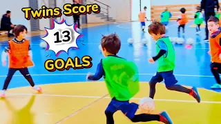 Twins Full Match Highlights ⚽️🤩🇬🇪 #football #twins #4yearsold #wonderkid#kidsfootball