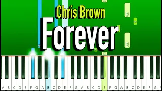 Chris Brown - Forever - Piano Tutorial