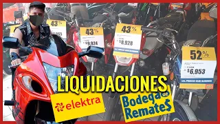 MOTOS desde $5,000 PESOS en ELEKTRA de REMATES - Liquidación de motos en BODEGA DE REMATES.