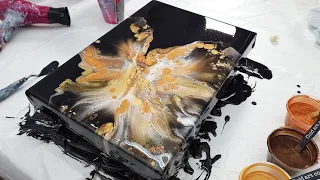 2 STUNNING Blowouts - Acrylic Pour Painting - Abstract Fluid Art