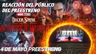 REACCIÓN DEL PÚBLICO DOCTOR STRANGE EN EL MULTIVERSO DE LOCURA, APARECEN LOS ILUMINADOS .