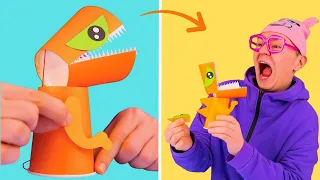DIY TOYS That SPIN, FLY, SQUISH & GO RRrrr! 🤖 #shorts #kids