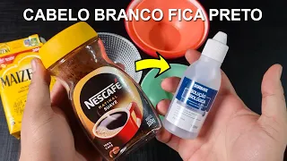 CABELO BRANCO FICA PRETO Sem Tinta, Eu NUNCA Mais Usei Outra Receita