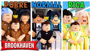 FAMILIA POBRE vs FAMILIA NORMAL vs FAMILIA RICA en BROOKHAVEN - Roblox YoSoyLoki