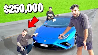 اخر شخص يشيل يدة من لامبورجيني ياخذها ! 😍💵 ( $250,000 )