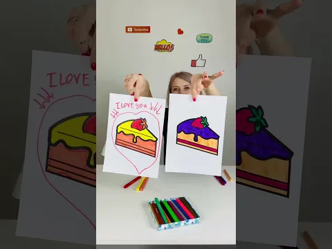 3 Marker Challenge 🍰 #shorts