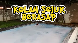 Aku letak 50kg DRY ICE dalam kolam sampai Berasap sejuk !