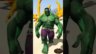 КОМАНДА ХАЛК ПРОТИВ КОМАНДЫ ГОКУ — БИТВА ПОЩЕЧИН 👋 #gta5 #splash #goku #hulk