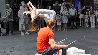 When the crowd is full of acrobats