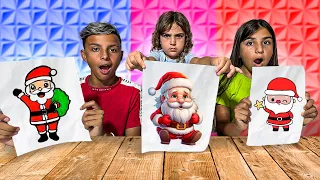 DESAFIO DE NATAL!  Quem Pinta Melhor?