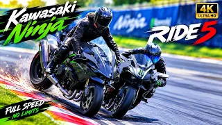 POV: You’re Riding a Kawasaki H2R at Full Speed 🔥 | RIDE 5