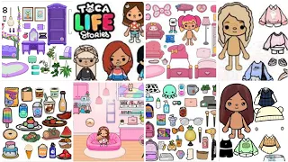 Toca Boca 💕Toca life world🌈 😱🥰✌Plantillas HD Full color🎨 Hogar accesorios comida 🍴🍕🍔y ropa 👗👚👖