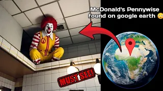 McDonald's Pennywise Spotted on google earth? #googleearth #googlemaps 