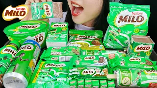 ASMR MILO PARTY (ALL VARIANT) MILO ICE CREAM, MILO PUDDING, MILO NUGGETS, CUBE, COOKIES, CHOCO BAR 🍫