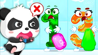 Baby Panda Learning Academy - Lesson 3 - Learn 123 Numbers for Kids - Learn to Count - Babybus Games