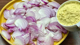 सिर्फ़ एकबार मेरे तरीक़े से प्याज़ और बेसन की सब्ज़ी बनाकर देखिए इस सब्ज़ी के आगे पनीर फ़िकी Besan