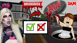 PROBÉ MITOS DE TERROR VÍRALES DE BROOKHAVEN ROBLOX 😱|MIA PLUMONES