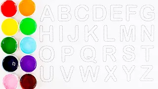 🌈 Aprende el ABECEDARIO y los COLORES Pintando 🎨 | ABC para Niños | Video Educativo Divertido