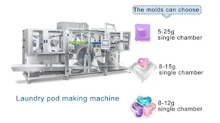 Polyva New Laundry pva Detergent Pods/laundry detergent poweder packing machine