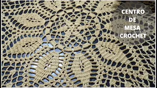 Centro de mesa tejido en crochet paso a paso