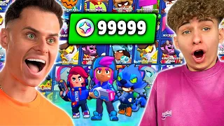 Wielki pojedynek KTO MA WIĘCEJ SKINÓW w BRAWL STARS z Farellem🤑 *rekord skinów*