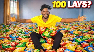 Eating 100 Lays Without Water 😲 Challenge Gone Wrong! 😱🚫