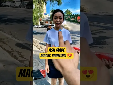 Ash Made Magic Painting 😍~ mini wood toy | woodworking art skills / hand crafts #shorts