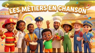 🚒 Les Métiers en Chanson 👮 | Comptine Éducative pour Bébés et Enfants | KidAllo