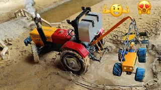 Diy Mini Tractor Trali | Mini Wheat Sowing Machine | @Toy Skills..