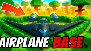 I Built THE AIRPLANE BASE in 99 Nights in the Forest ! (Roblox)