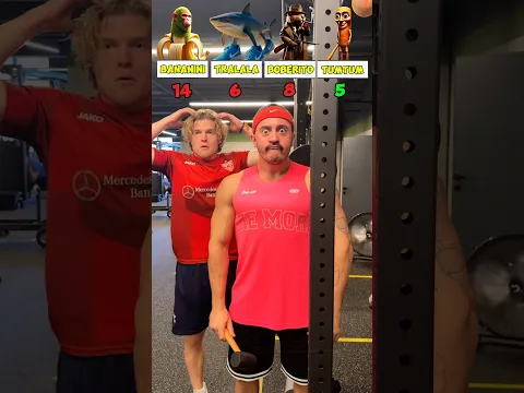 SPEED CHALLENGE AND 4 ITALIAN BRAINROT | WHO WON!?🔨💨 #challenge #brainrot #shorts
