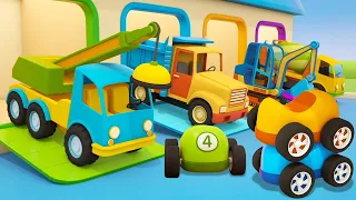 ¡La tienda de juguetes! Vehículos de servicio. Dibujos animados de coches para niños.