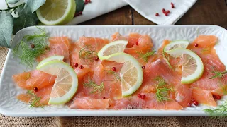 L'ANTIPASTO DELLA VIGILIA CHE SI PREPARA IN POCHI MINUTI- Carpaccio di salmone affumicato