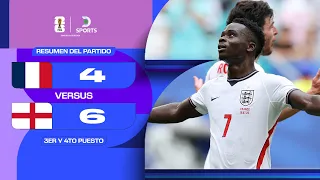 ¡¡PARTIDAZO TOTAL!! #INGLATERRA TERCERO, #FRANCIA CUARTO PUESTO | Francia 4–6 Inglaterra | Resumen